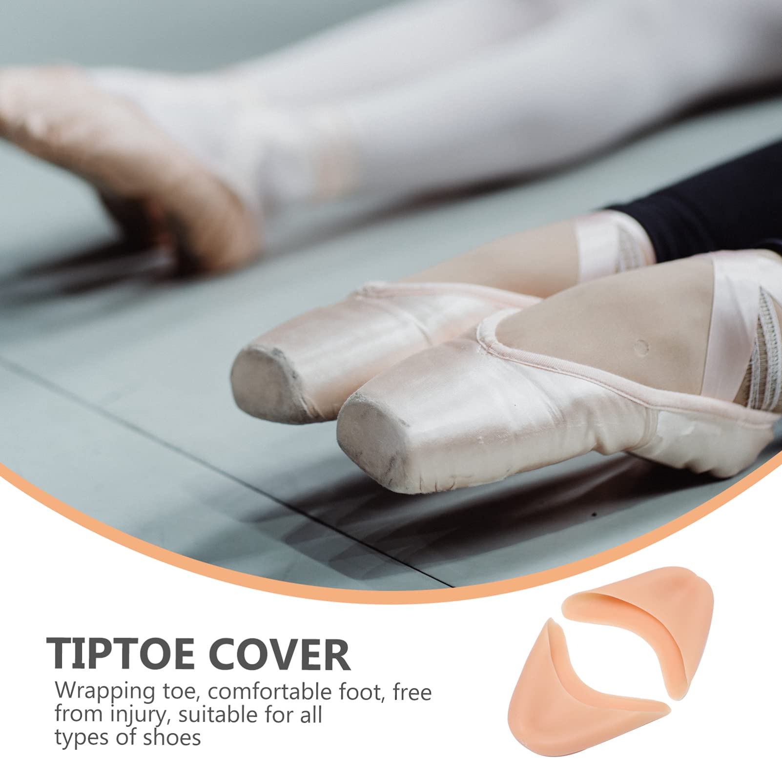 Holibanna 1 Pair Pointe Shoes Toe Covers Toe Pads for Dance Shoes for Ballet Practice Comfortable Cushioning