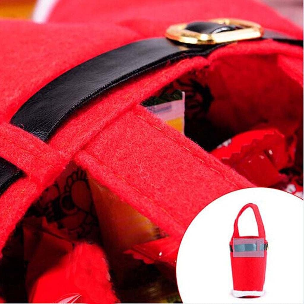 6パッククリスマスギフトバッグサンタキャンディパンツワインボトルトートバッグクリスマスデコレーションクリスマスパーティーのお祝いホリ