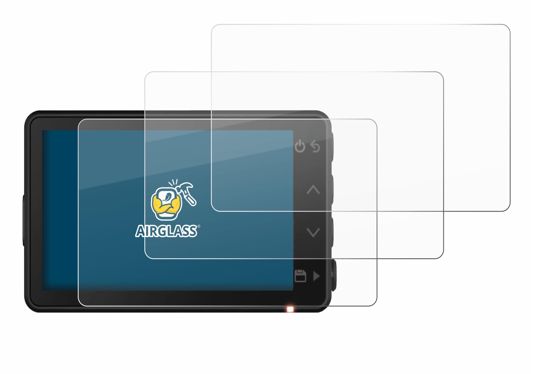 brotect Glass Screen Protector Film Compatible with Garmin Dash Cam X110 (3 Pack) - Glass-Foil 9H Protection [Scratch Resistant, High Clarity]