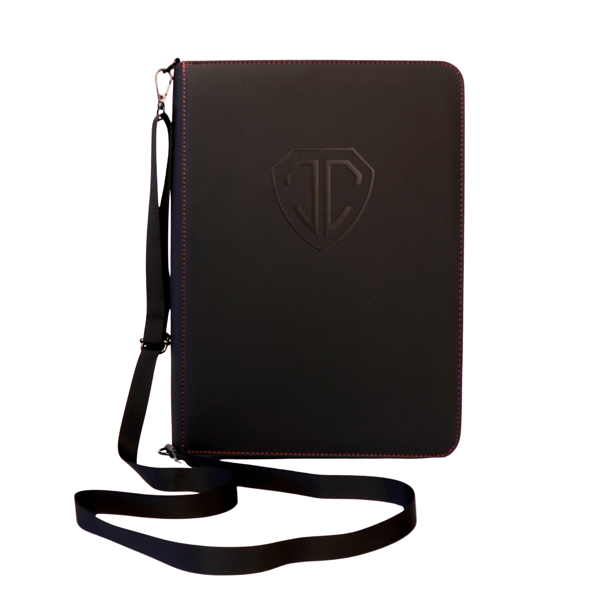Collectors Concept Zip UP 9-Pocket Card Binder Trading Card Folder (Black)