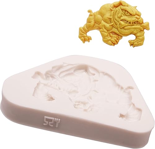 Miniatura 5 de Moldes de silicona para fondant de bulldog francés, 2 piezas, moldes epoxi hechos a mano para decoración de pasteles, chocolate, caramelo, goma de