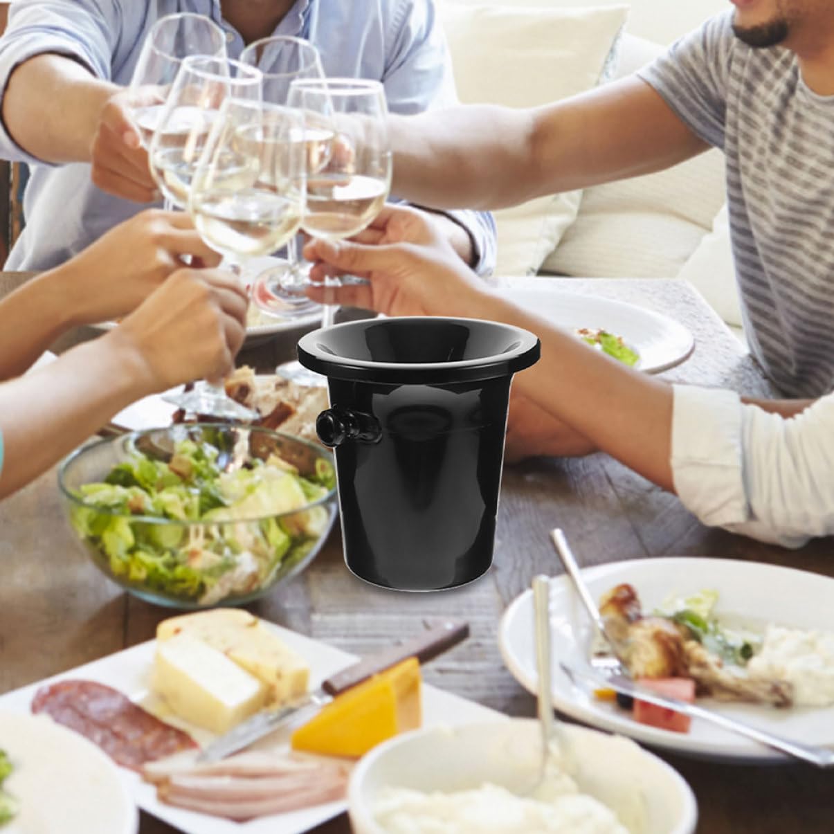 BESTYASH 2pezzi Sputacchiera Rondetta per Degustazione di Vino Secchio per Svuotamento di Sputacchiera Portatile Barile per Conservazione della Birra Accessori per Bar