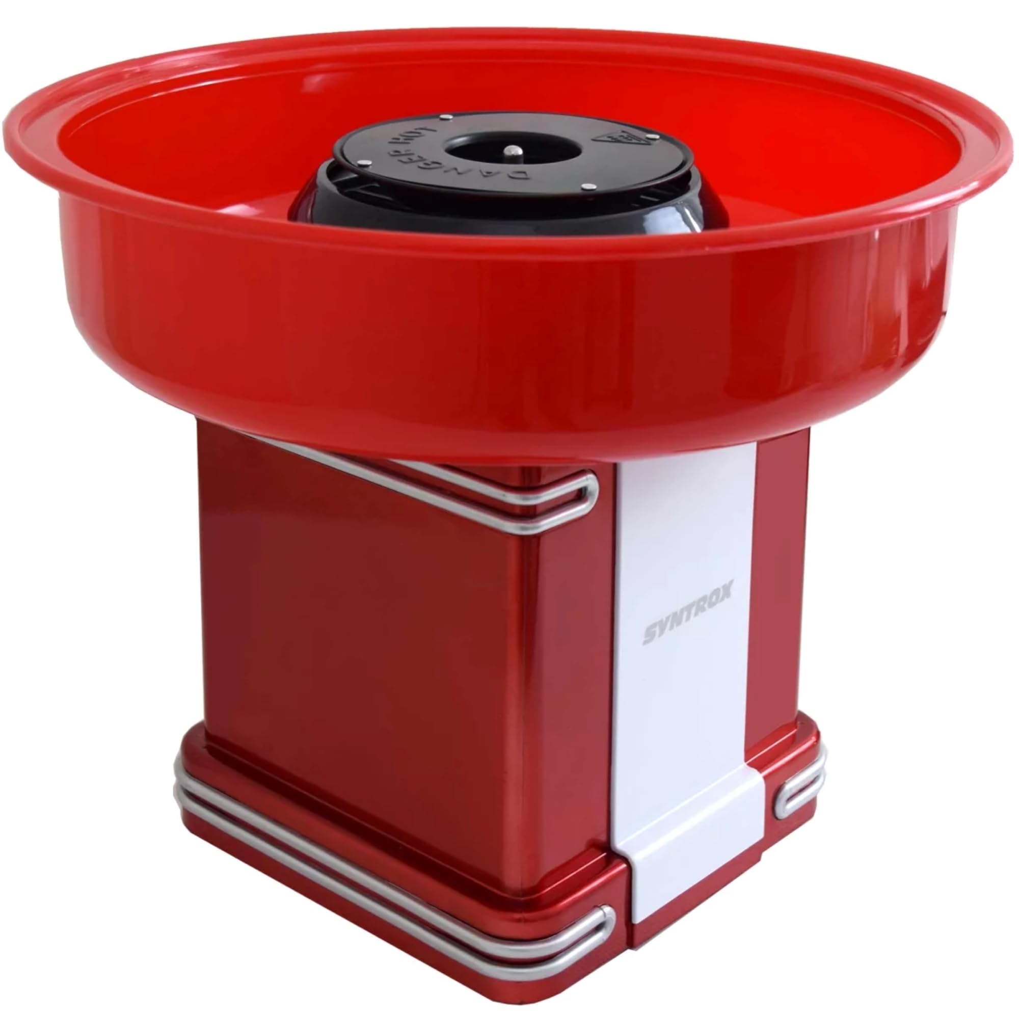 Syntrox Germany Elektrische Zuckerwattemaschine Oregon, Zuckerwattemaker Cotton Candy Maker ZWM-500W Oregon, Zuckerwatte selbst herstellen, Cotton Candy Maker
