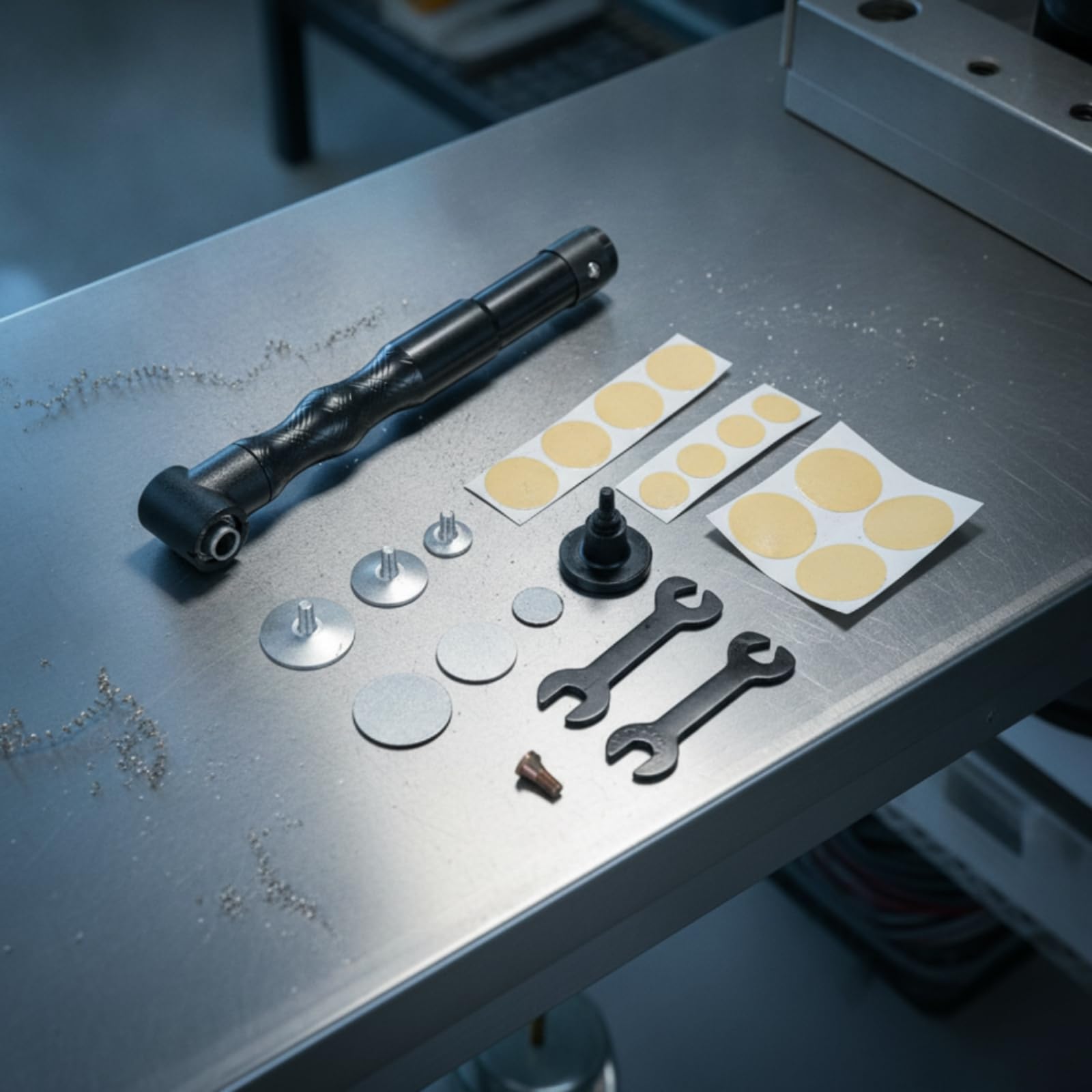 Attrezzatura Elettrica per Lucidatura Mano Angolata 90 Gradi Micromotore Utensile Smerigliatrice Testa Compatta a Gomito E Corpo Testurizzato con Pad