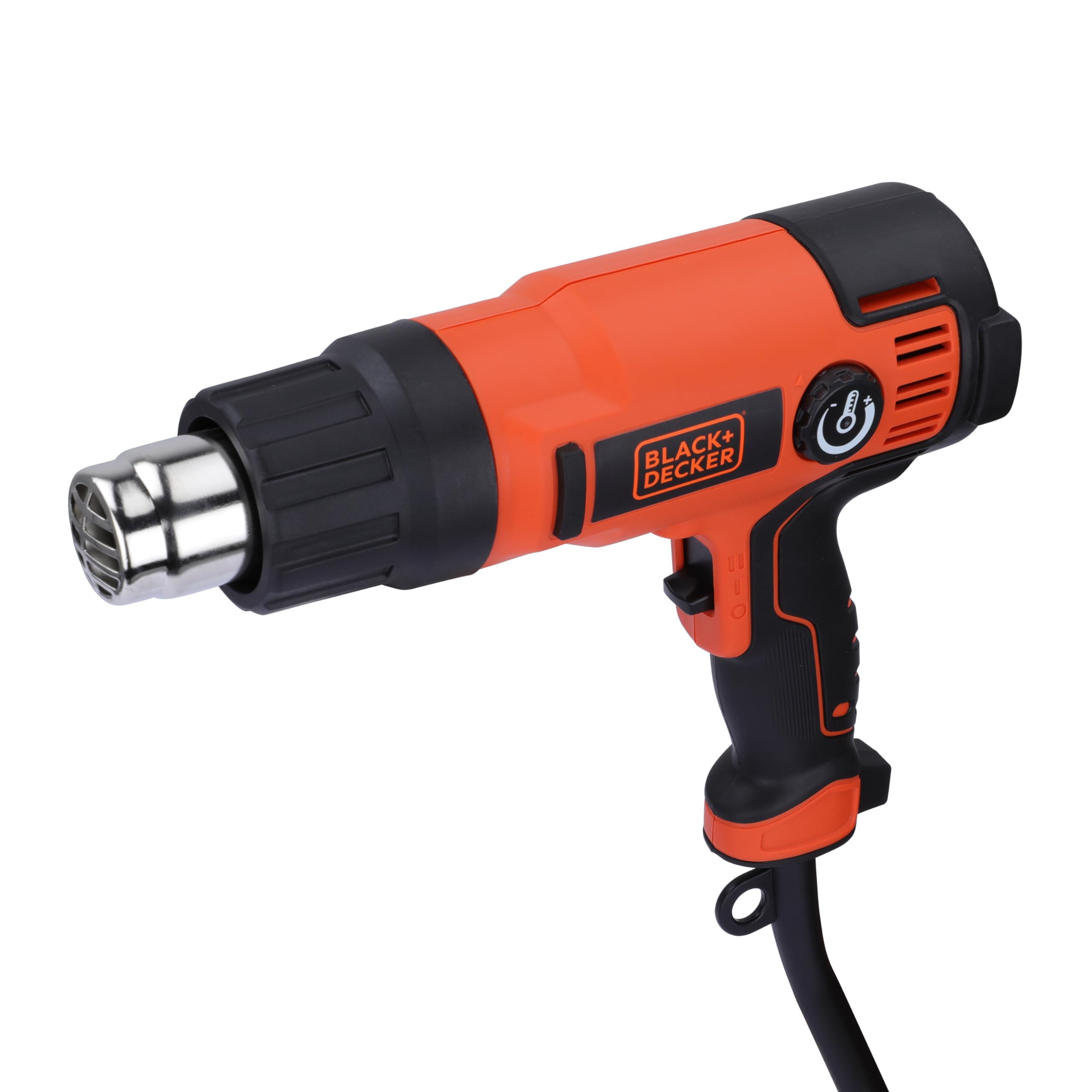 BLACK+DECKER Decapador Térmico 2000W, Pistola de calor, Temperatura Ajustable 65-645°C, 2 Caudales de Aire, Empuñadura Ergonómica, Incluye 8 Accesorios y Maletín, 230V, KX2200K