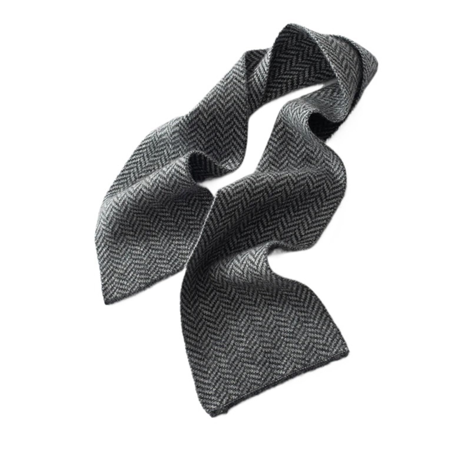 Sciarpa Lavorata A Maglia Sciarpa in cashmere da donna e uomo, invernale, calda, lavorata a maglia, classica, a righe, corta, for adulto