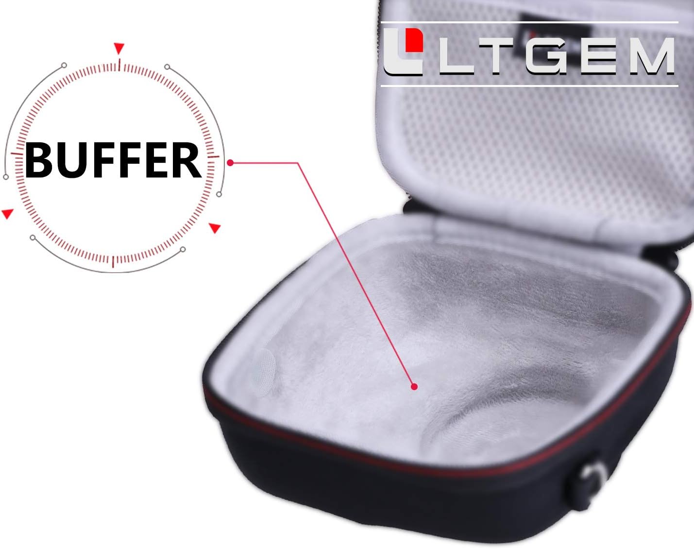 LTGEM Case Compatible with Fujifilm Instax Mini 13/12 / 11/10 / 9/8 / 7/7+ Instant Camera and FUJIFILM Instax Mini Instant Flim with Shoulder Strap, Black(Case Only)