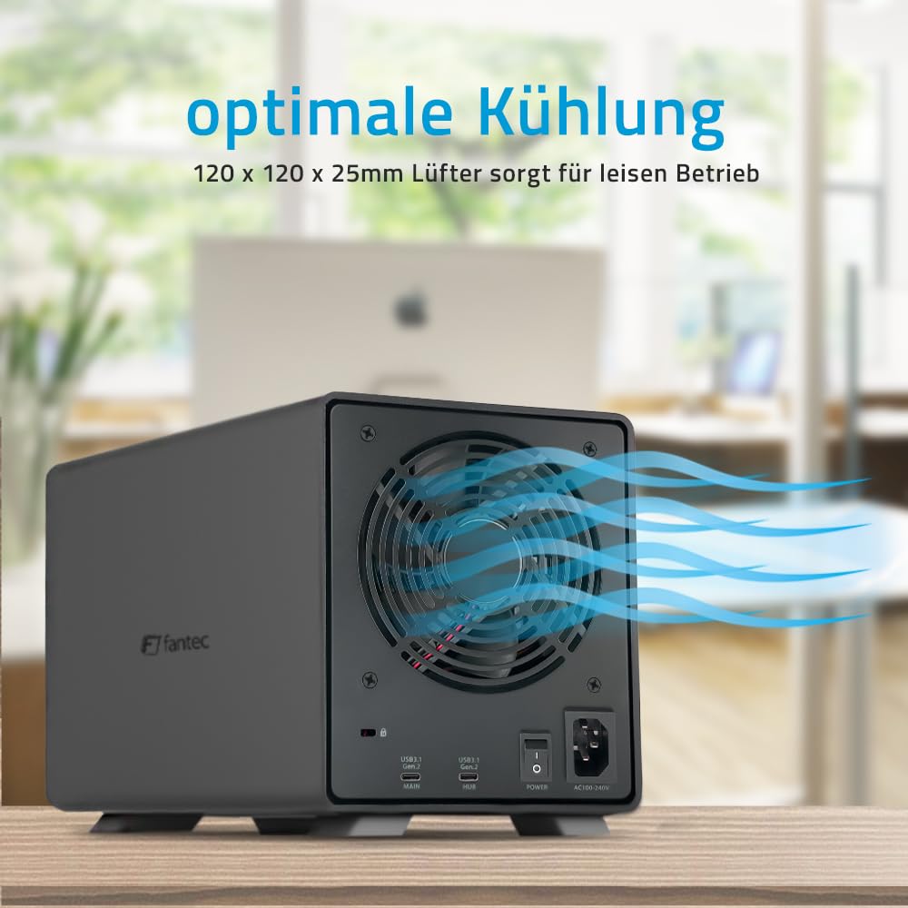 FANTEC Obudowa dysku twardego MB-X5U31H, USB 3.1 Gen2 (10 Gbit/s)