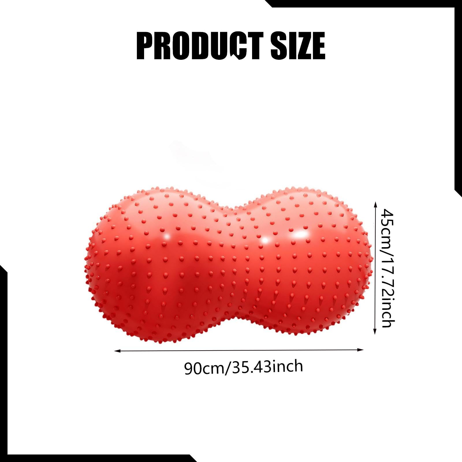 Peanut Ball Trainingsball Gleichgewicht Ball Pilates Gymnastikball mit Praktischer Luftpumpe Aus PVC für Balance Schwangerschaft Fitness Heimgebrauch