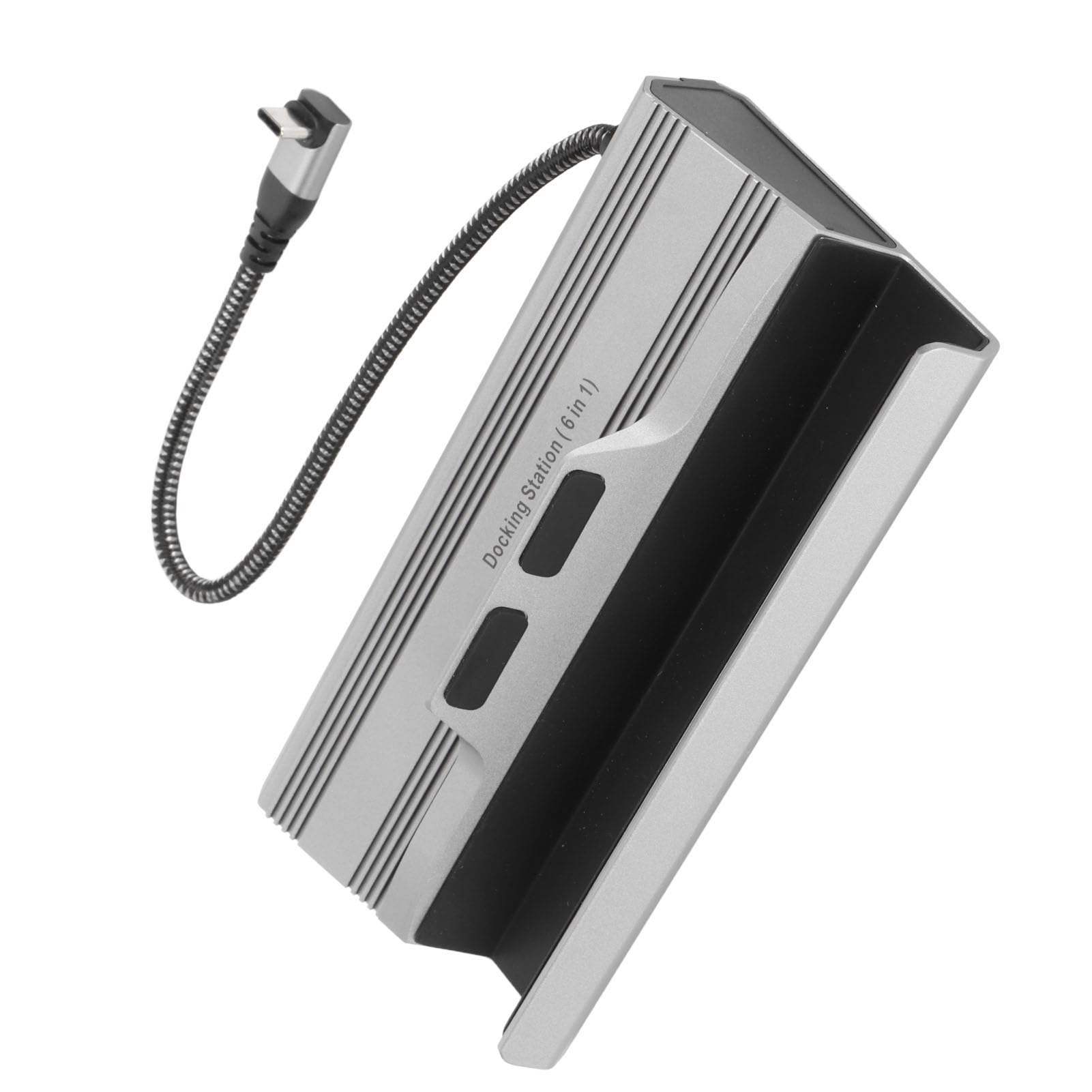 Docking Station Tipo C M Alimentatore PD 6 in 1 USB 3.0 RJ45 HD Interfaccia Multimediale Dock 2.0 per Appassionati di Giochi Steam Deck Materiale Metallico (V258)