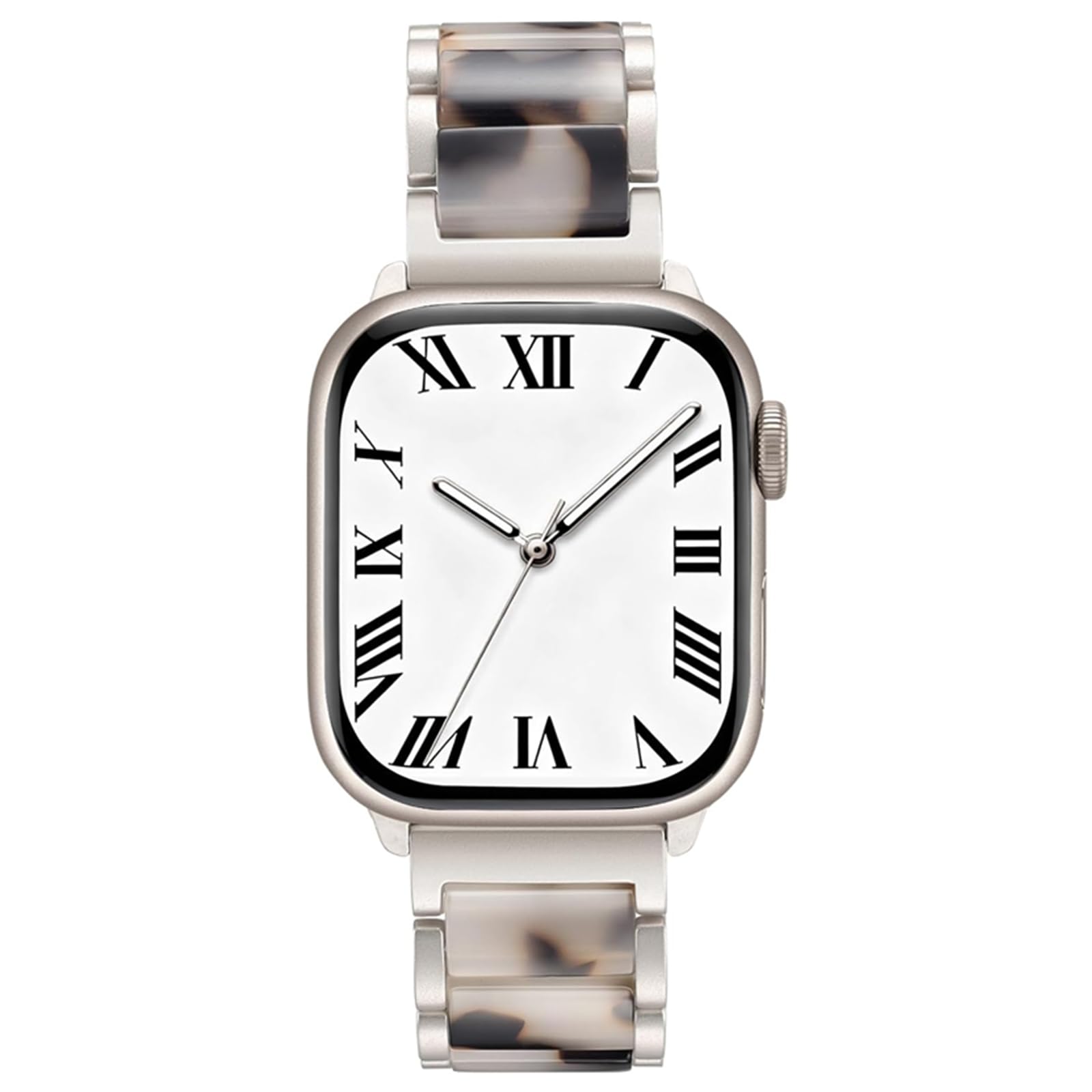 V-MORO Resin Band Compatible with Apple Watch Series 7/8/9/10/11 41/40/38/42mm, Women Fashion Strap for iWatch Series 6/5/4/3/2/1/SE, Lightweight Bracelet Wristband Replacement, Ivory White-Rose Gold — view 15