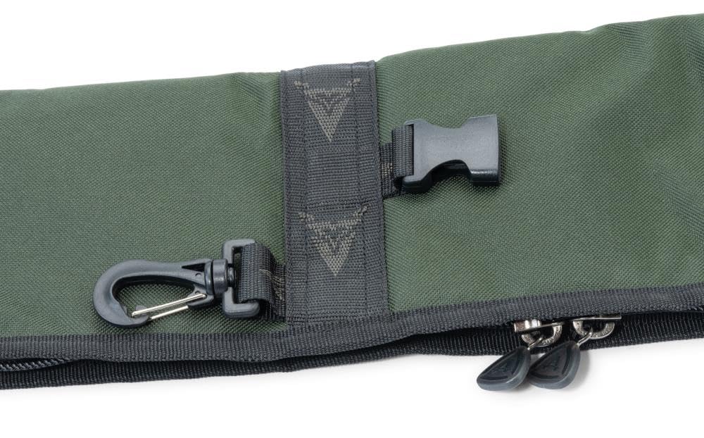 Sänger Top Tackle Systems Saenger Anaconda Single Rod Sleeve, Rutenfutteral aus Wasserabweisendem 600D/450D Polyester, Oliv, mit Gepolstertem Handgurt, Verstärkten Nähten und Karabinern zum Verbinden
