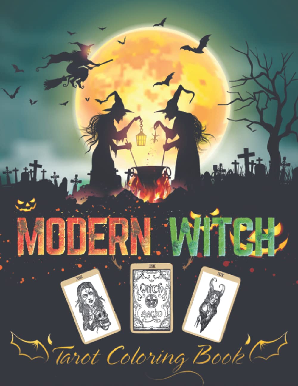 Buy Modern Witch Tarot Coloring Book Witch Coloring Book for Adults