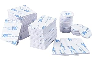 60Pcs Double Sided Foam Tape Strong Pad: Super-Sticky Adhesive Mounting Solution