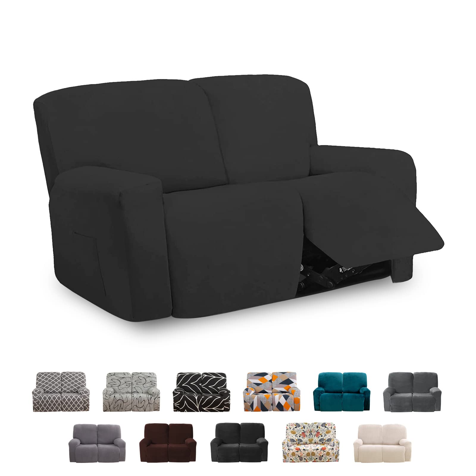 Recliner Sofa Covers 2 Seat Stretch Loveseat Recliner Cover 
