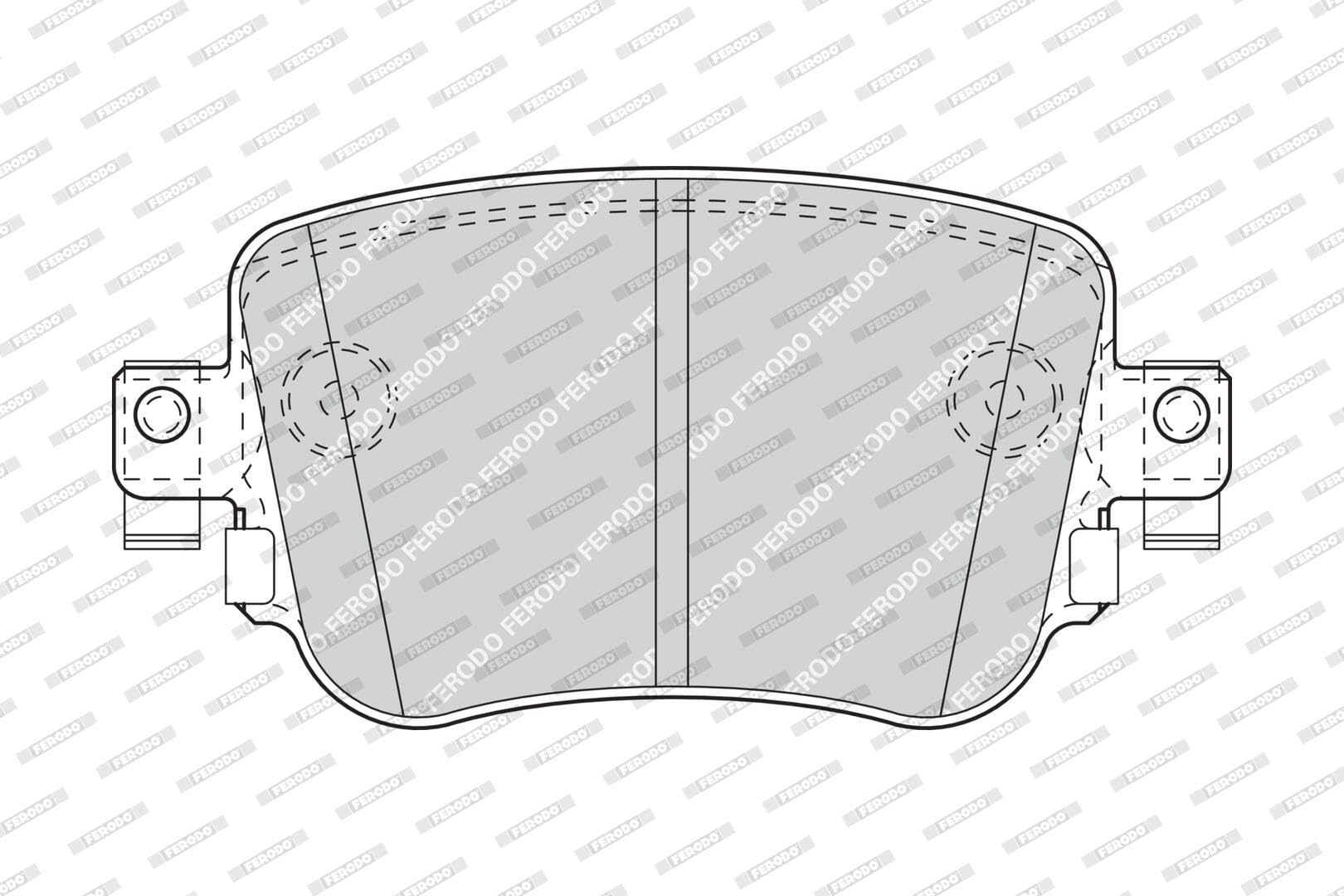 FERODO Kit pastiglie freni Posteriore non predisposto per visualizzazione avviso usura con accessori FDB4485 Compatibilità con VW POLO AW1, BZ1 SHARAN 7N1, 7N2 CADDY IV Furgonato SAA, SAH, AUDI