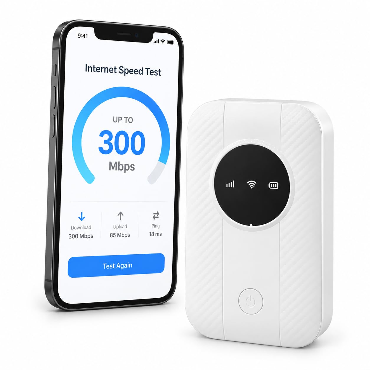 Routeur 5G Portable WiFi 6, Hotspot Mobile avec SIM, Jusqu’à 25 Appareils