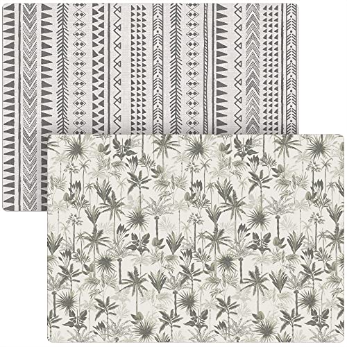 Image of Baby Play Mat for Infants | One-Piece Reversible Foam Floor Mat | Large | Eco-Friendly | Extra Soft | Thick | Non-Toxic | Toddlers | Kids (Olive Jungle/Natural Mixed Marks, Large)