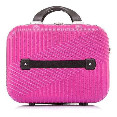 Frasqueira Necessarie de Viagens Geometric Pequena de mão ABS Rígida Fechamento em Ziper com Organiz