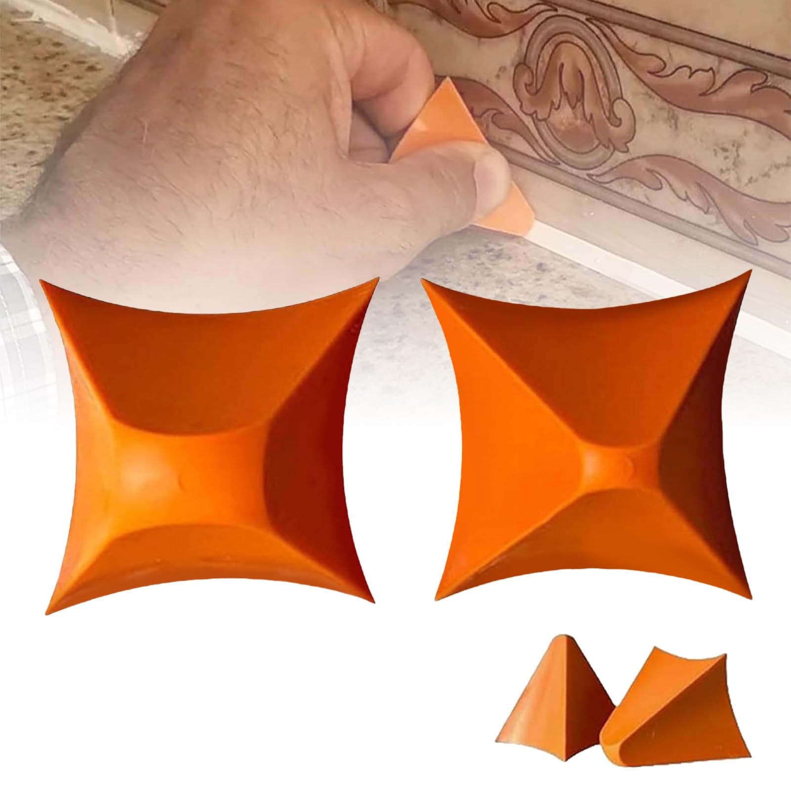 Caulking Tool Caulk Remover Tool,That Silicone Tool Caulk Finishing Tool Smoothing for Kitchen Bathroom Joint(2PCS)