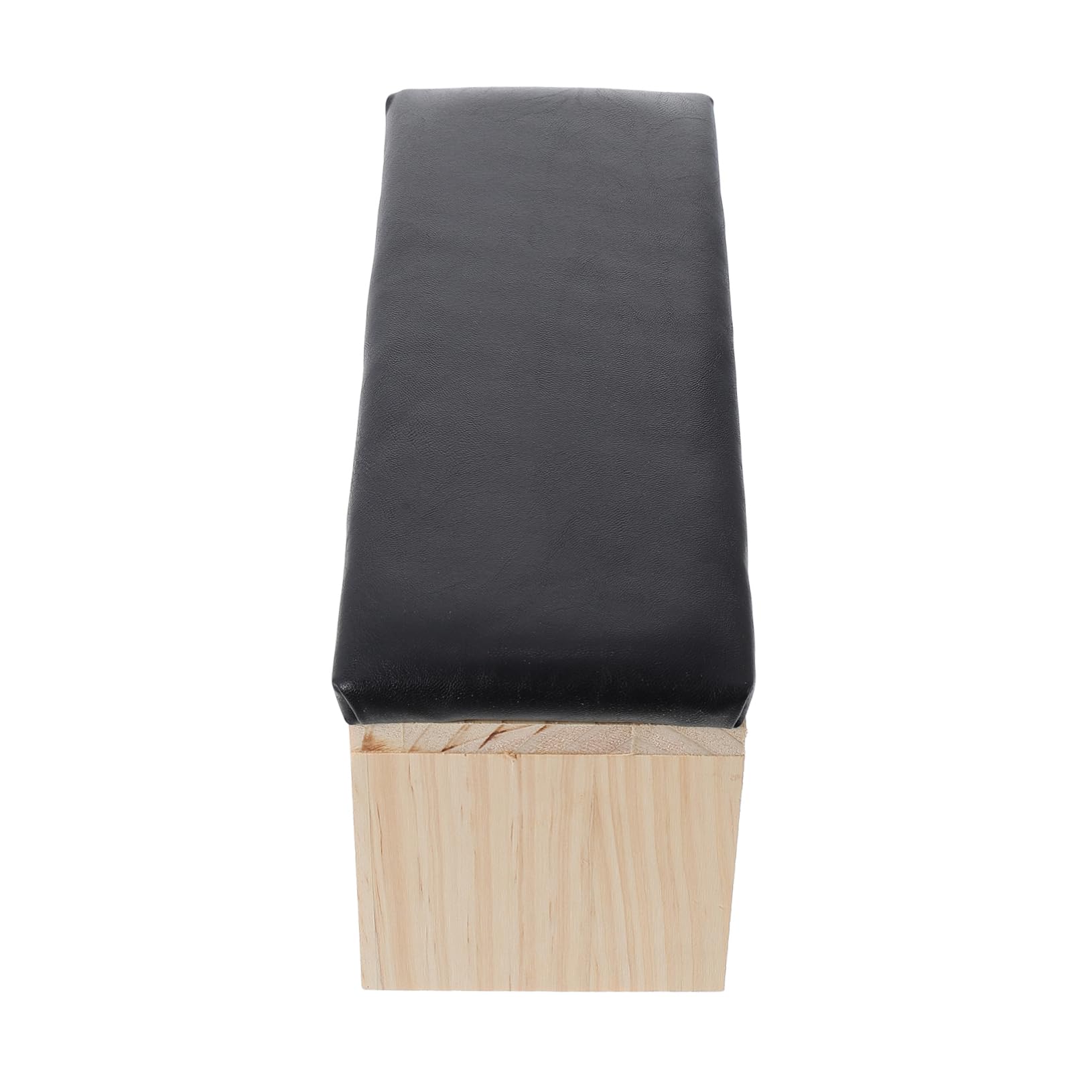 Cuscino Manicure in Legno e Cuoio, Poggiapolso per Nail Art