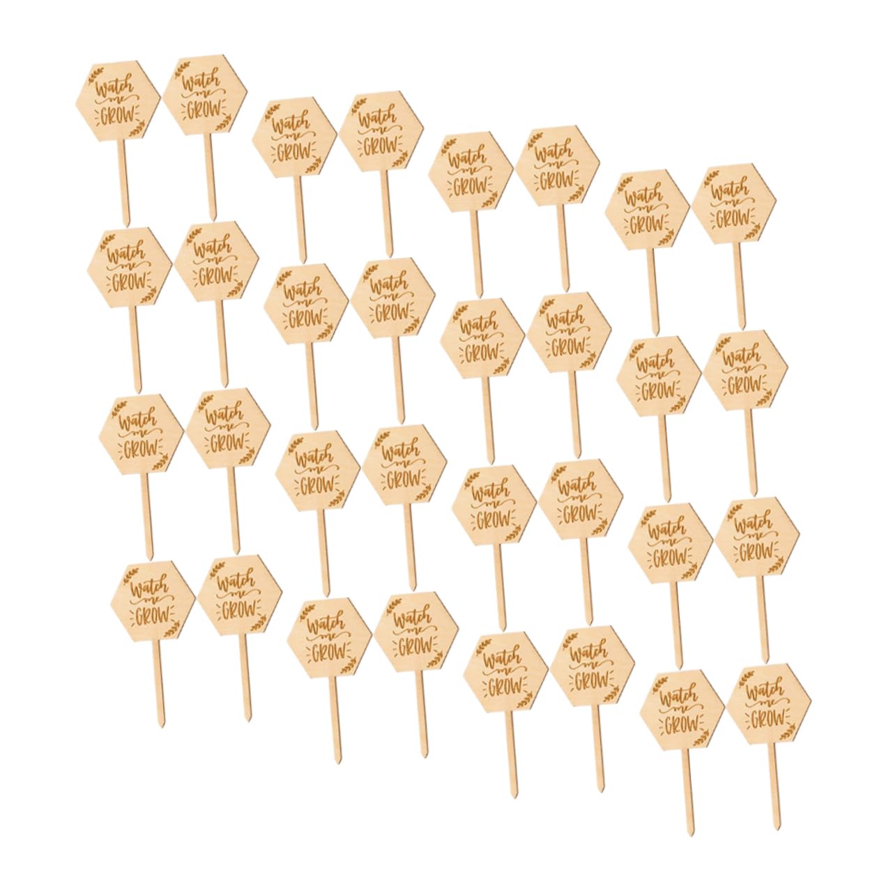 Abaodam 5 Ensembles Étiquette En Bois Marqueurs De Plantes De Jardin Croissance Nursery Usine Étiquettes De Plantes Imperméables Étiquettes De Plantes Pour 40 Pièces * 5