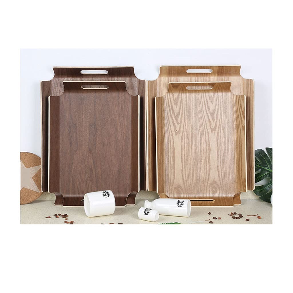 Plateau de cuisson rectangulaire de cuisson rectangulaire en bois Affichages sans salle à manger Plateau en bois (Color : A)