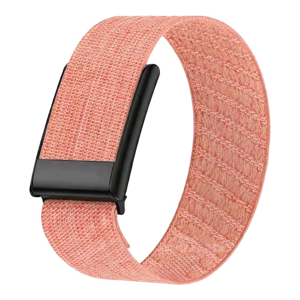 Panda Bobo Bands for Whoop 5.0, Nylon Knit Replacement Strap Only, 24mm, Super Elastic, Sweat-Wicking & Ultra-Breathable (Cherry Blossom Pink)