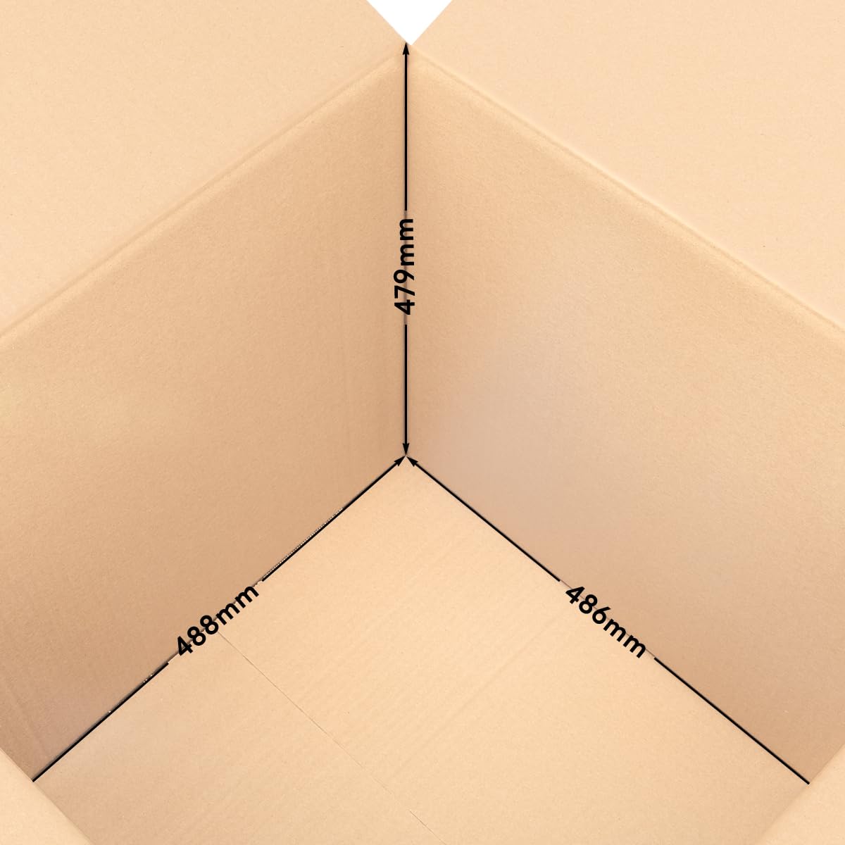 verpacking Faltkartons 500 x 500 x 500 mm Braun (Innenmaß 488 x 486 x 479 mm) KK 121 2-wellig Großer Versandkarton DHL Paket DPD GLS Hermes Paket stabile Kartons (30 Stück)