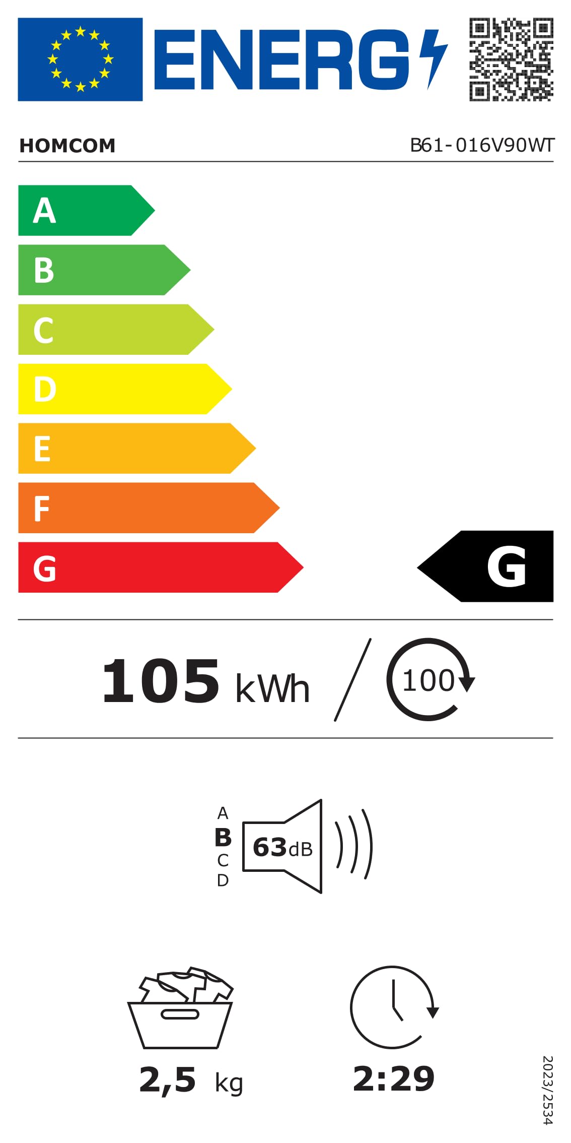 HOMCOM Mini Wäschetrockner mit einstellbarem Timer 800 W 4 kg bis zu 60℃, Freistehend, Stapelbar, Wandmontierbar Ablufttrockner mit Edelstahltrommel und Touch-Anzeige Trockner für Kleidung Weiß