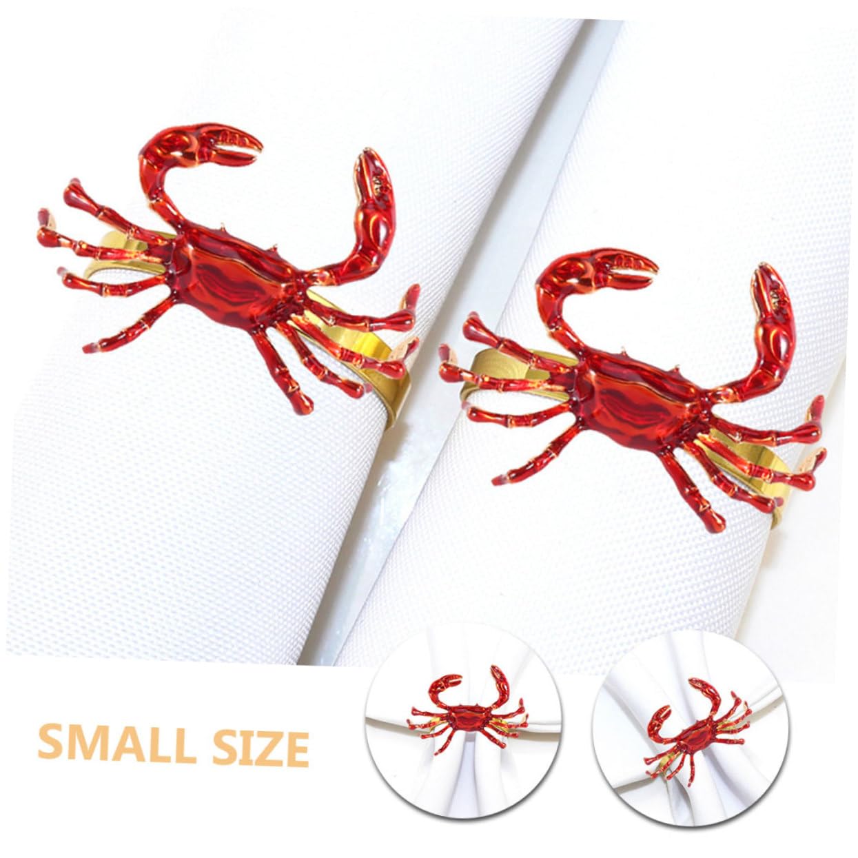 TOPBATHY 4 Set Portatovagliolo Portatovaglioli Creativi Fermaglio Per Tovaglioli Da Tavola Portatovaglioli Per Feste Portatovaglioli Decorazione Della Tavola Rosso Lega 6 Pezzi * 4
