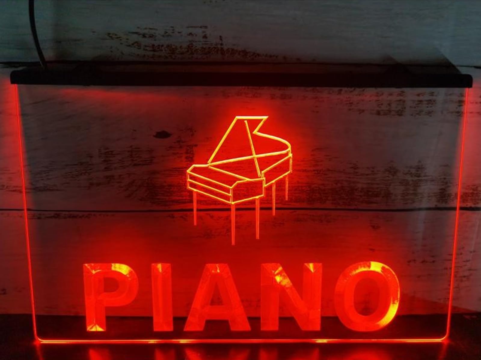 KEYQEEN Insegna al Neon LED per Chitarra Basso Personalizzata, luci al Neon per Strumenti Musicali USB per luci notturne per la Decorazione della