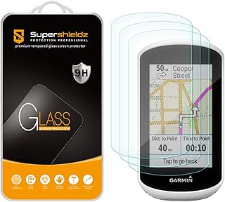 Supershieldz (3 Pack) Designed for Garmin Edge Explore Tempered Glass Screen Protector, Anti Scratch, Bubble Free