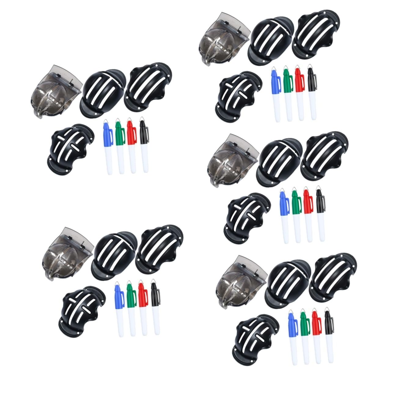 Toyvian Zeilenzeichnung Set Strichzeichnungsmarker Markierungsgolf Golfmarker Linienmarkierung Werkzeug Golfausrüstung Golf-Tool Golf-Stifte Golfzubehör Stift malen Zufällige Farbe