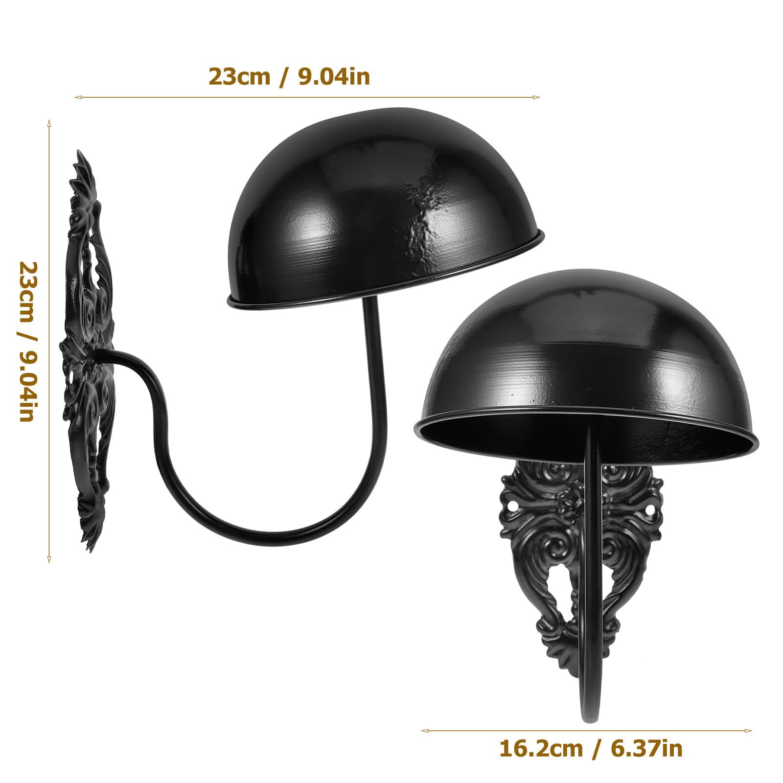 MAGICLULU Soporte de Pared para Gorras de Béisbol en Metal Negro Ligero Buena Fabricación Adecuado para Tienda o Supermercado