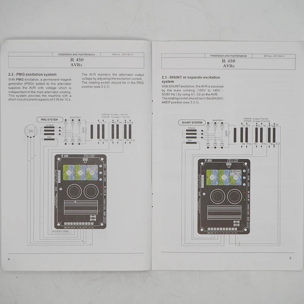 Regulador de Voltaje Automático del Generador R450 AVR Compatible con para Original