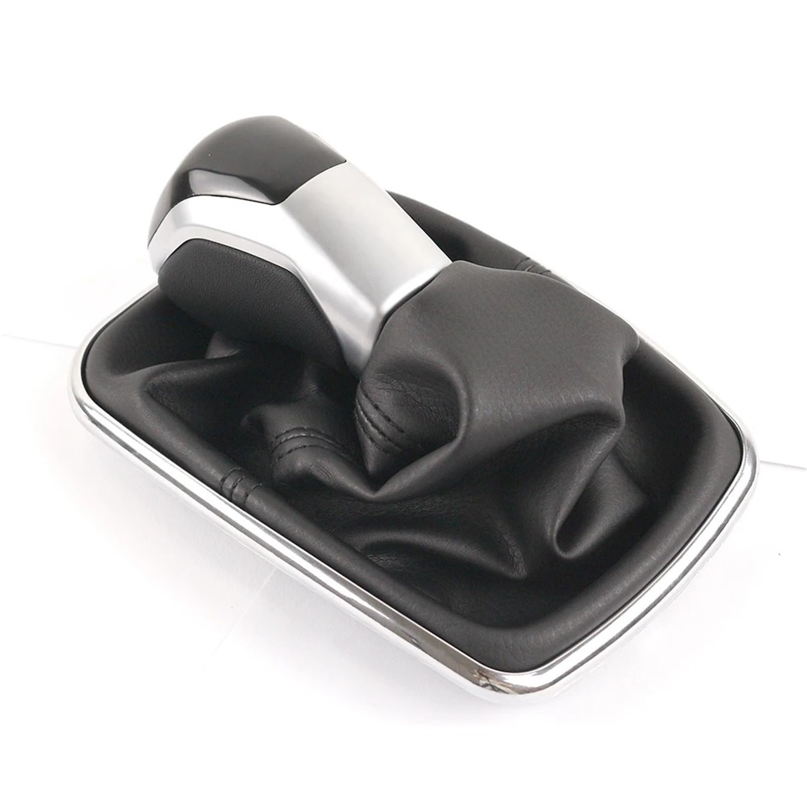 BWSDMZJQRT Car Gear Shifter Knob for Bora for Jetta MT 1999 2000 2001 2002 2003 2004 12mm Car Gear Shift Knob Lever Shifter Gaitor Boot(6 Speed)