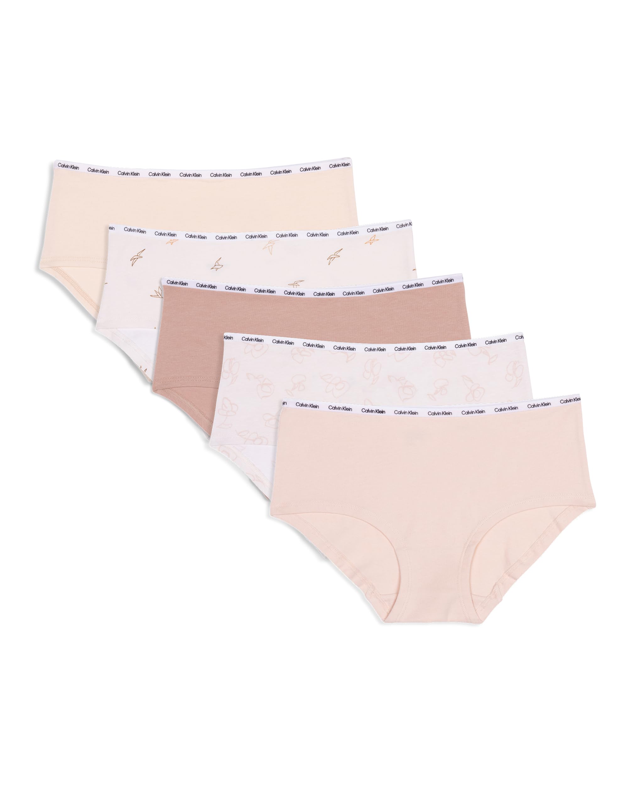 Calvin Klein Girls Modern Cotton Hipster Underwear 5-pack