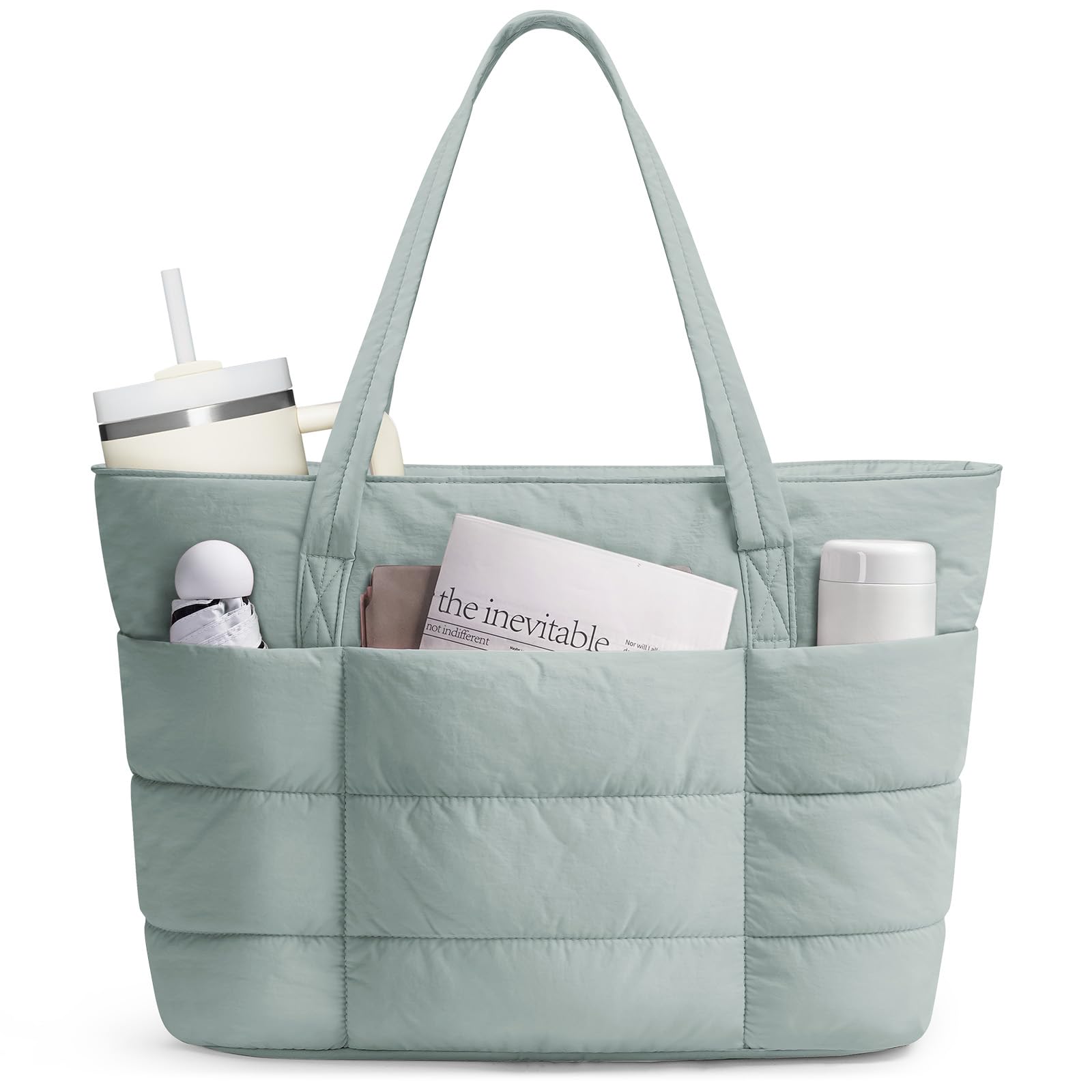 Narwey Puffer Work Tote Bag - travel totes | Mubboo