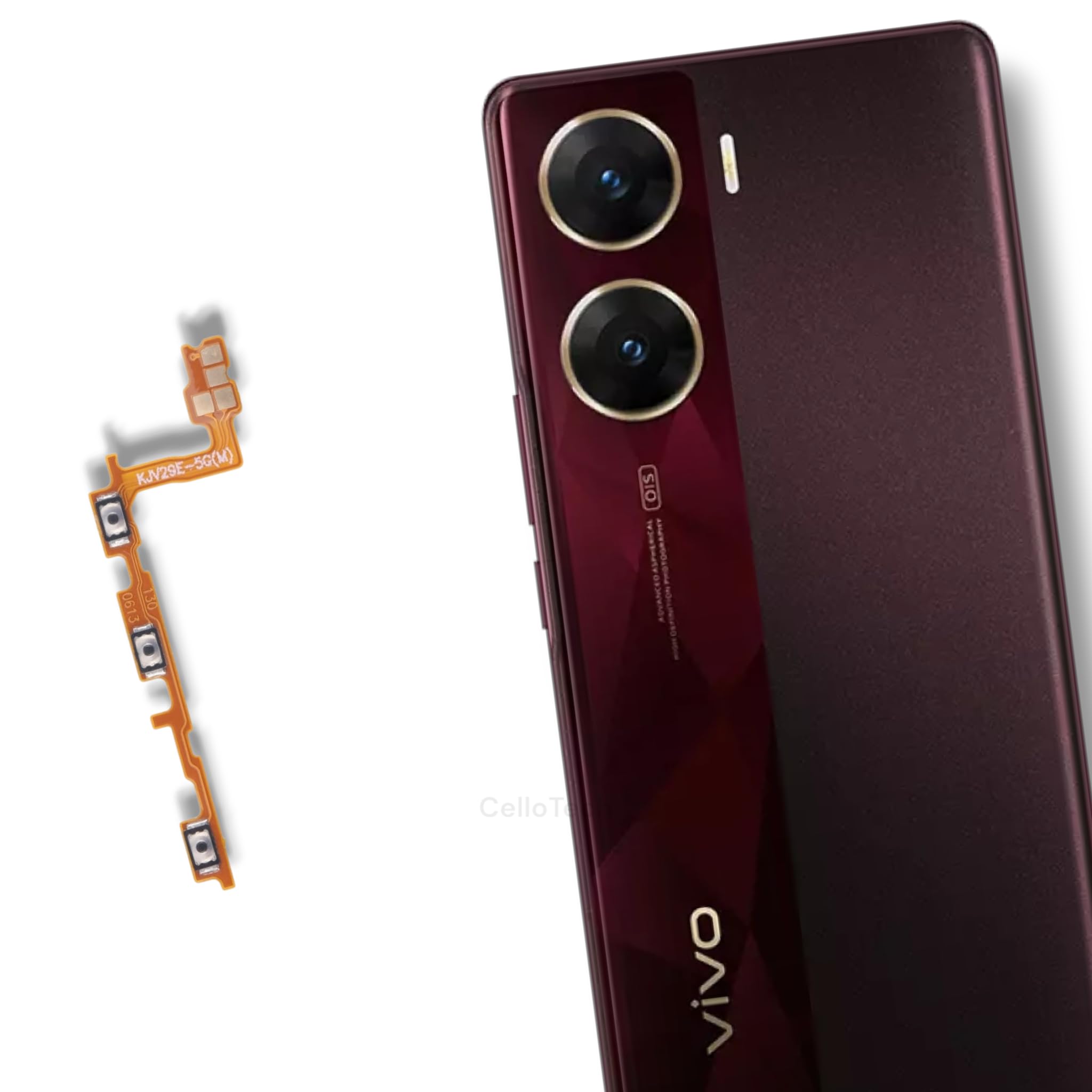 Cello Tech QK01 On/Off Volume Button Flex Cable for Vivo V29E - Replacement Part-picture-11