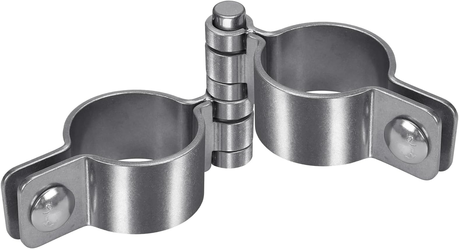 2-3/8'' x 2-3/8'' Chain Link Fence Gate Post Hinge, Thick 304 Stainless Steel Heavy Duty Gate Hinges includes Female Gate Hinge (2pcs), Male Gate Hinge (2pcs), 2-3/8'' Chain Link Fence Parts