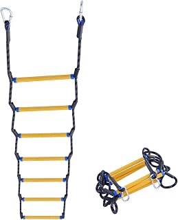 Boat Rope Ladder - 7 Step Heavy Duty & Safe Ladder, Compact Portable Design, Easy to Use for Swimming, Diving, Boat Rescue | Ideal for Swimmers, Fishermen, Family Water Activities
