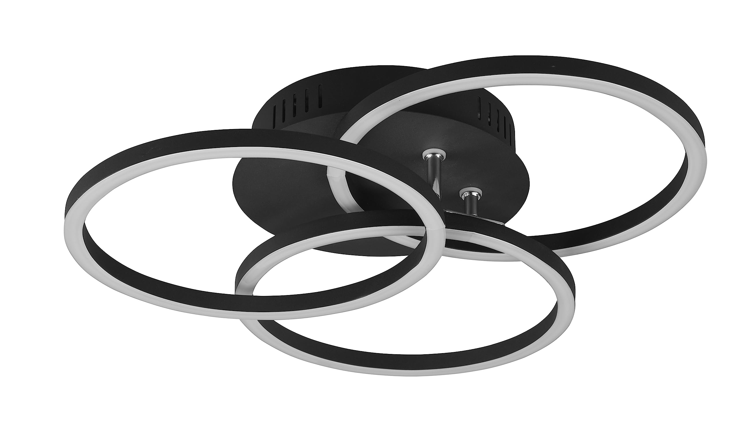 Reality Leuchten Circle Deckenleuchte Circle R62823132 – Metall Schwarz Matt, inkl. 27 W LED