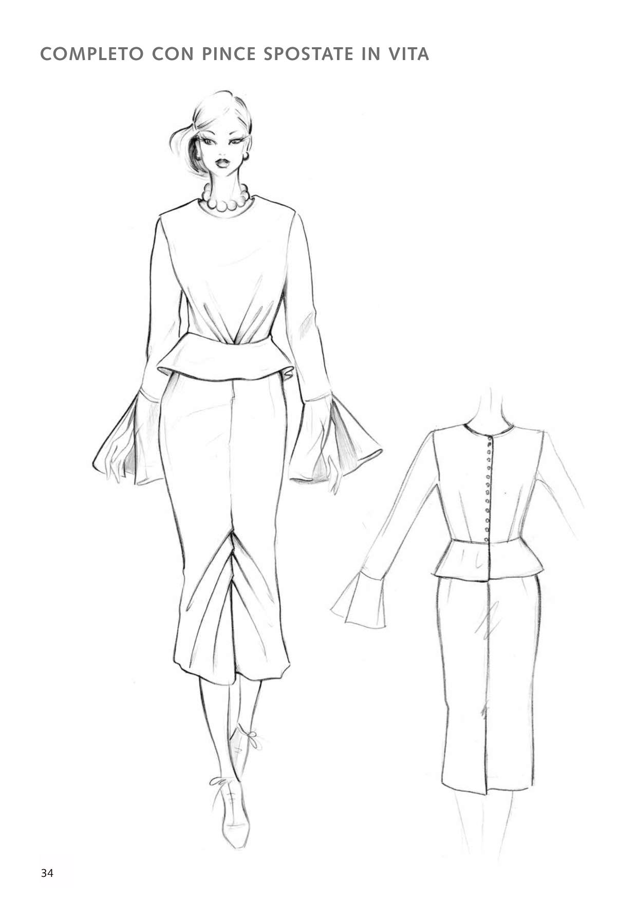 Tecnica dei modelli. Alta moda. Modelli alta moda, particolari sartoriali, costumi d'epoca (Vol. 2)