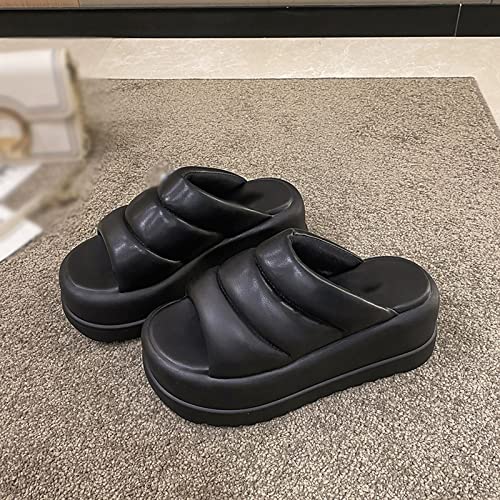 Slippers Women Soft Leather Slippers Women Thick Sole Summer Outdoor Slip On Casual Slides Female Holiday Beach Shoes Female4