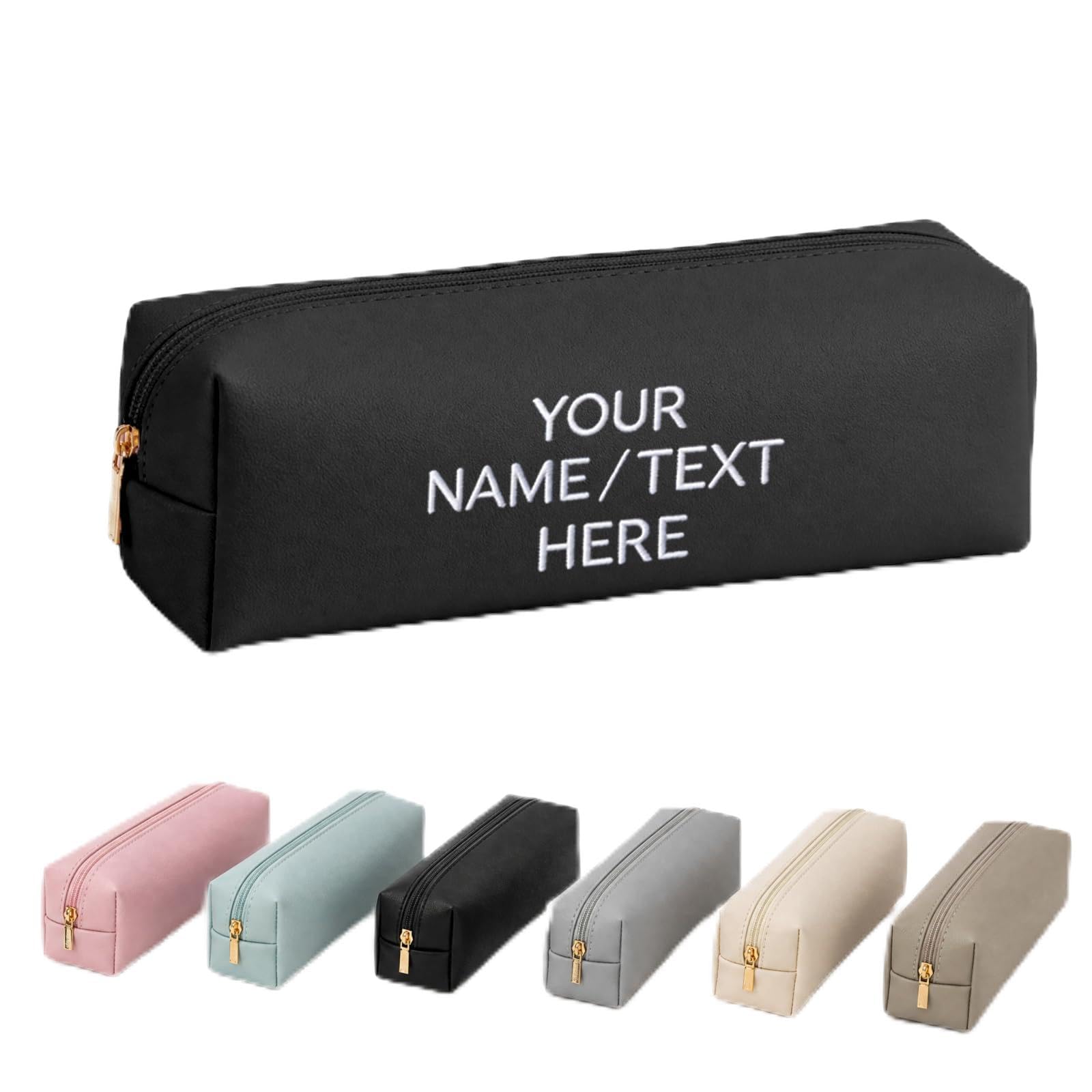 Uiyseai Personalised Leather Pencil Case PU (C)
