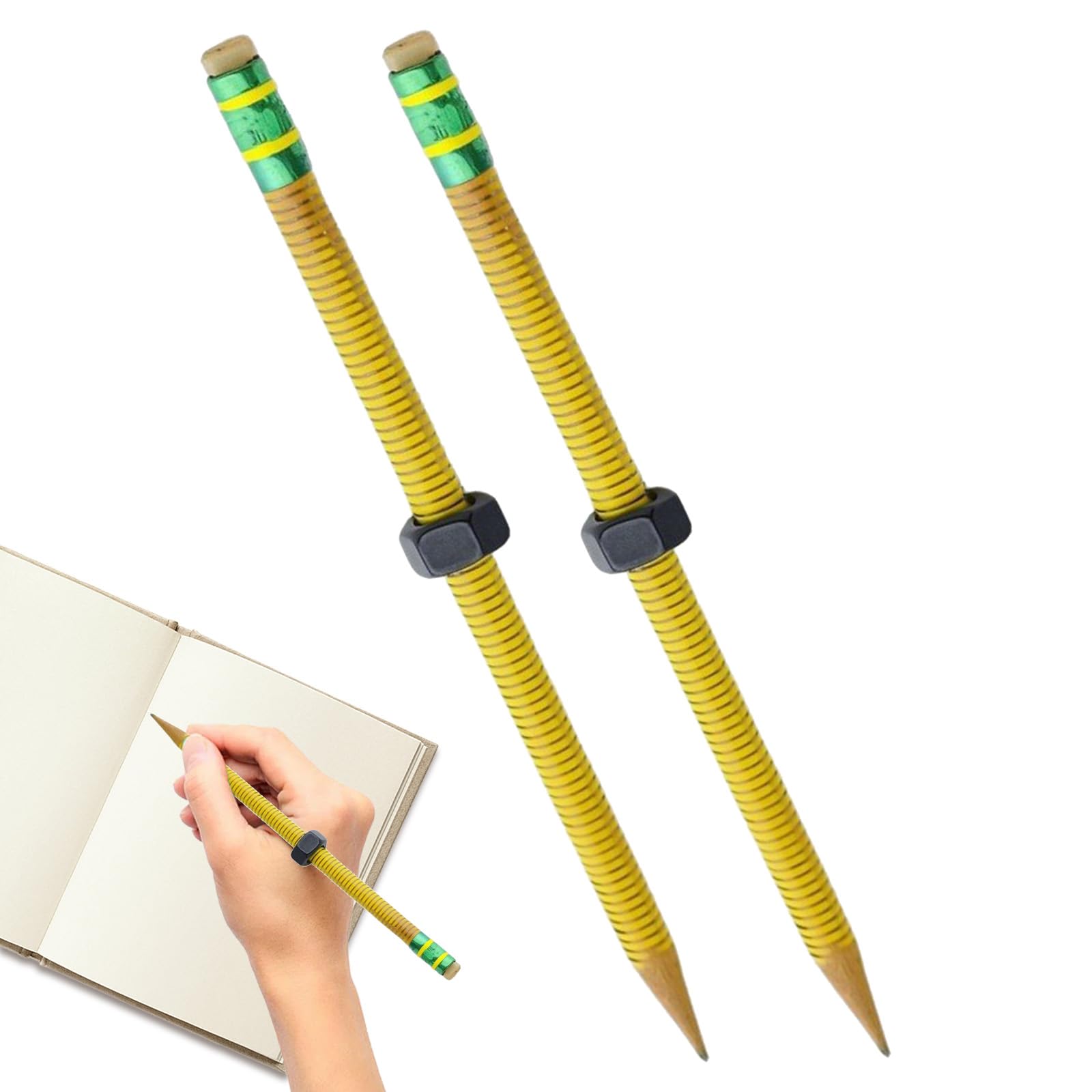 JOPWUE Lot De 3 Crayons Anti-stress Pour Enfants Et Adultes, Manchon