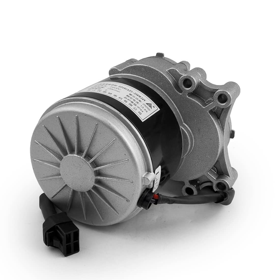 Motore con ingranaggi spazzolati L-faster da 24 V e 350 W con scatola di ingranaggi. Asse di lunghezza lunga da 120 giri/minuto e 75 giri/minuto per bicicletta elettrica per sedia a rotelle (75 giri