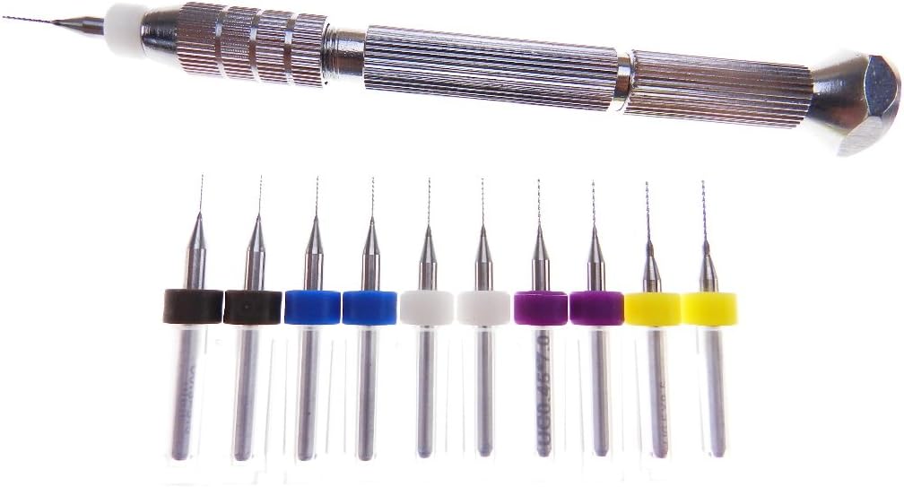 3D Printer Extruder Nozzle Head Cleaner KIT .3mm .35mm .4mm .45mm .5mm bits (2 each) + Multi-functional BIT HOLDING TOOL : Industrial & Scientific