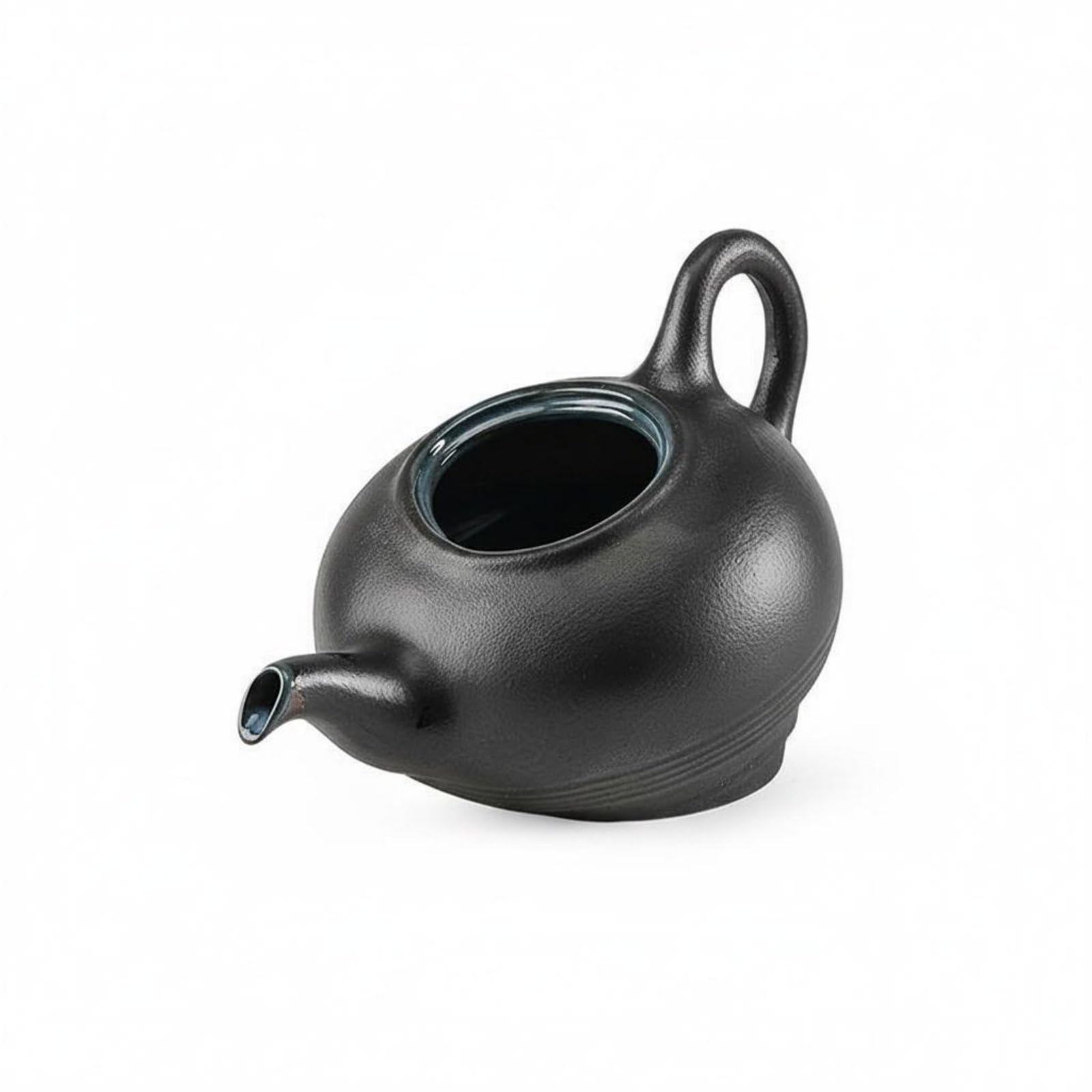 Auspicious Feline Fountain Good Luck Ceramic Water Fountain Opening Gift Indoor Water Feature for Cashier Counter, Shop, Entryway, M Teapot Black | Home & Garden | Home D?©cor-image-44